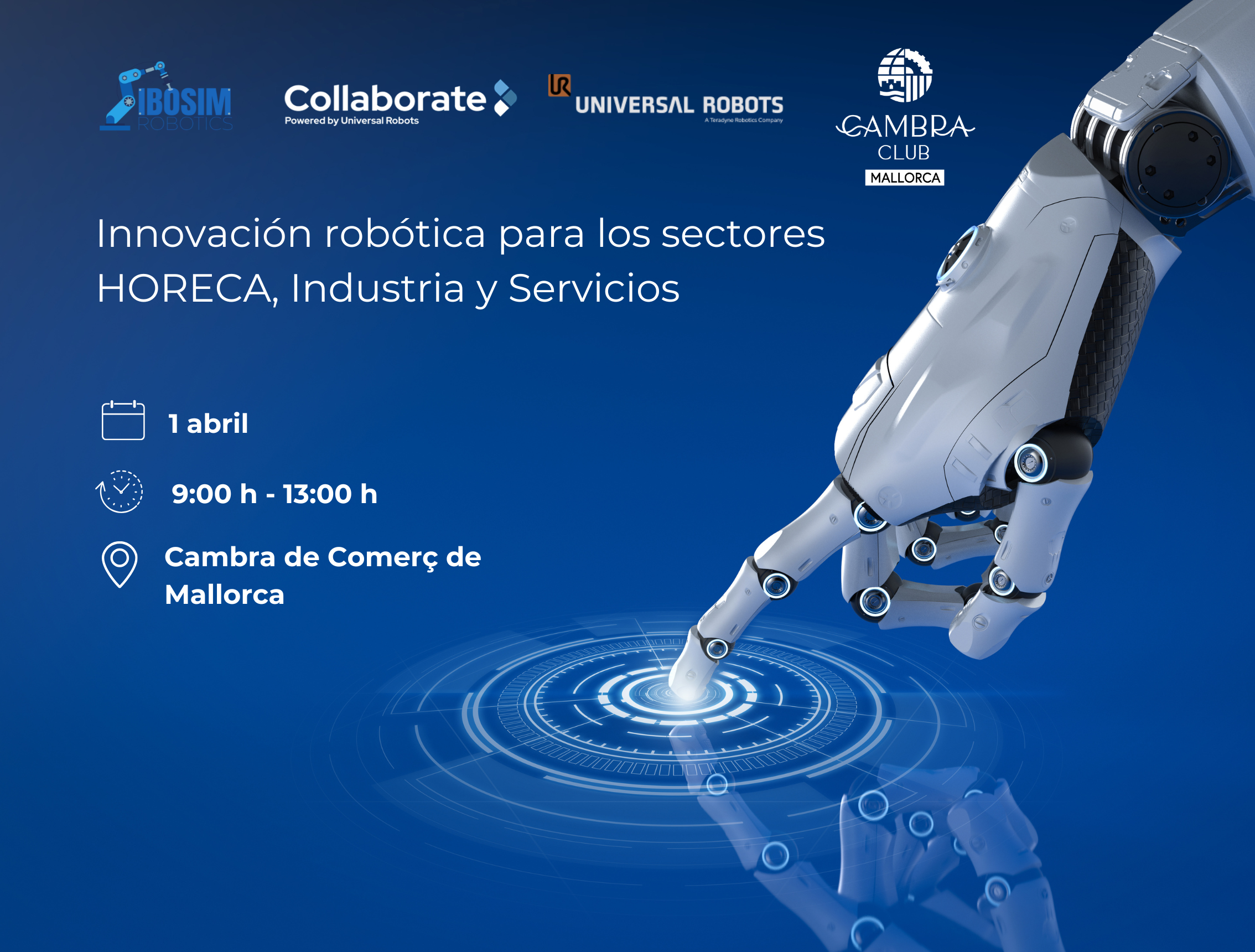 Jornada de Innovación robótica para los sectores HORECA, Industria y Servicios