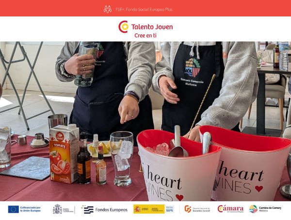 Garantía Juvenil: coctelería y preparación de bebidas